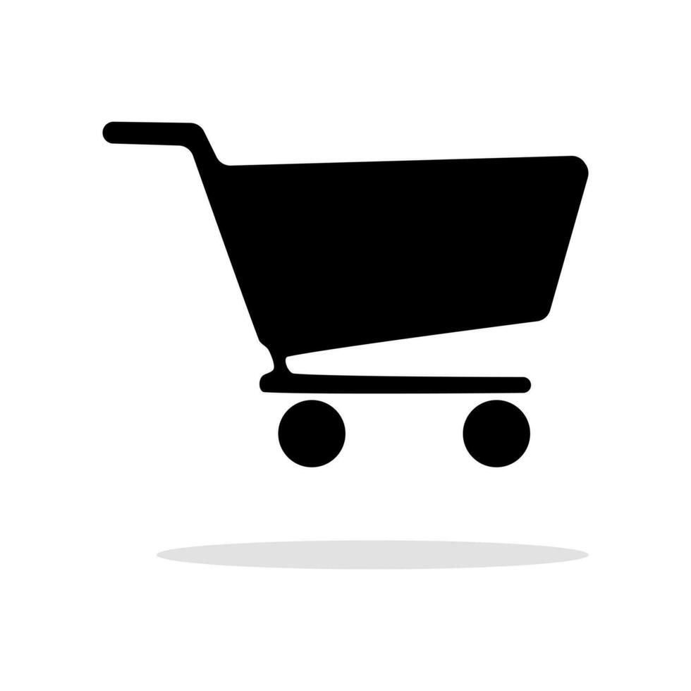 compras carro icono. plano diseño mejor icono. vector