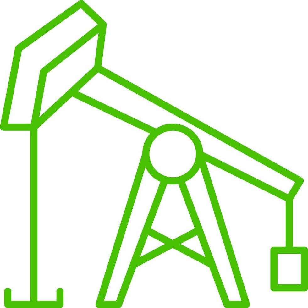 petróleo y gas línea icono símbolo ilustración vector