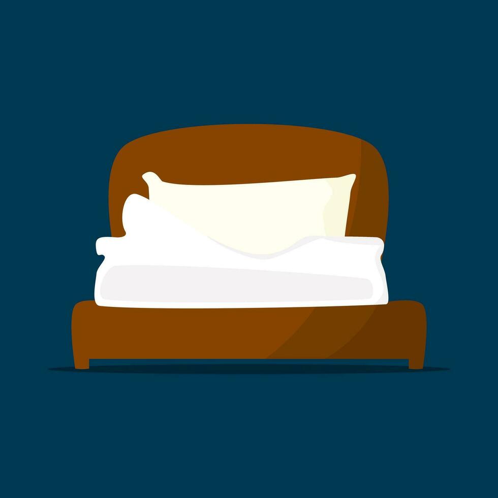 bed isolated on the background. Vector illustration