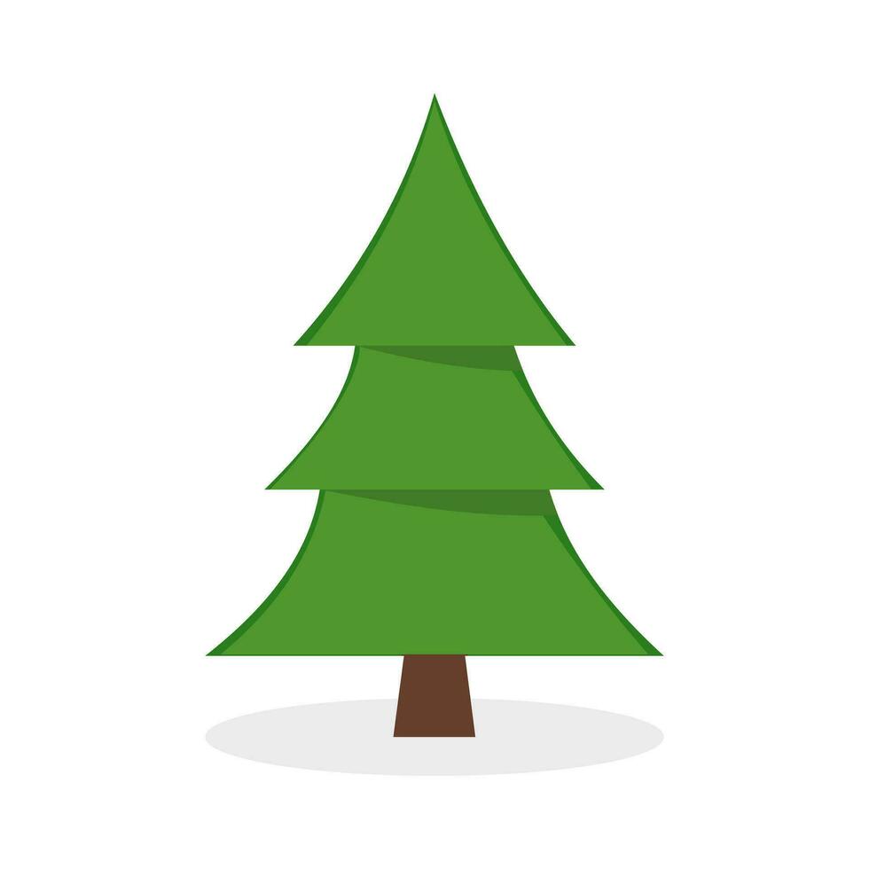 pino o Navidad árbol vector