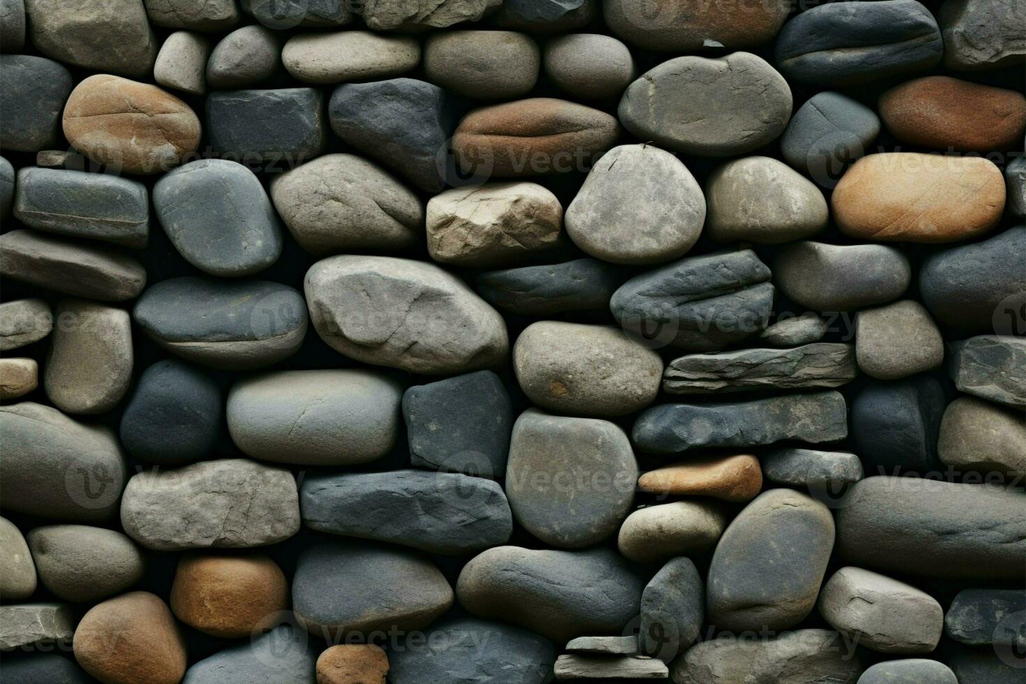 AI generated Textured harmony Seamless rock pattern background adds natural depth photo