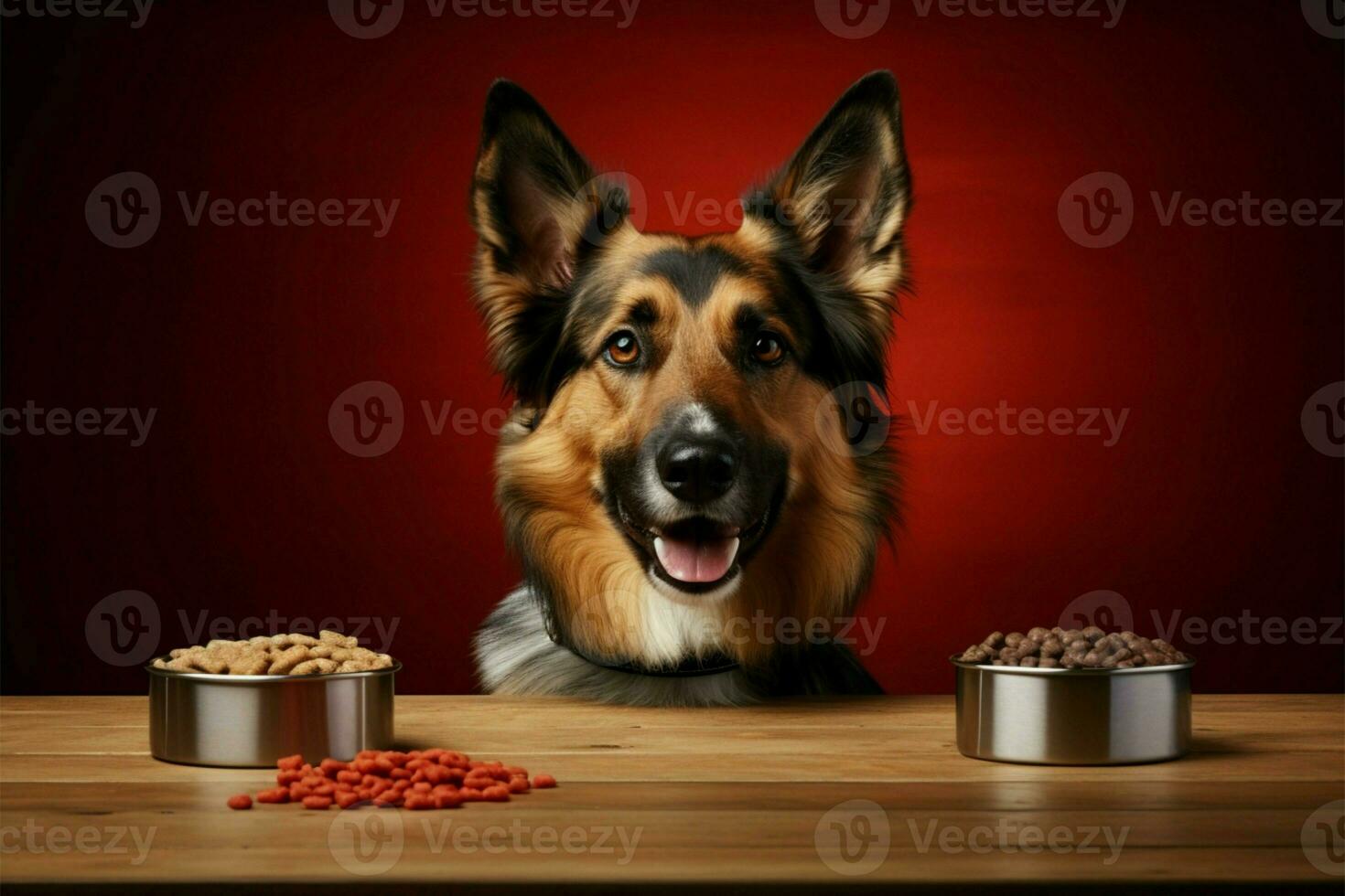 AI generated Zoo meal deal Dog food promotion graphic for pet marketing photo