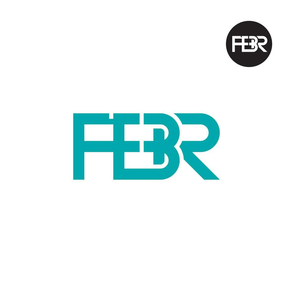 Letter FBR Monogram Logo Design vector