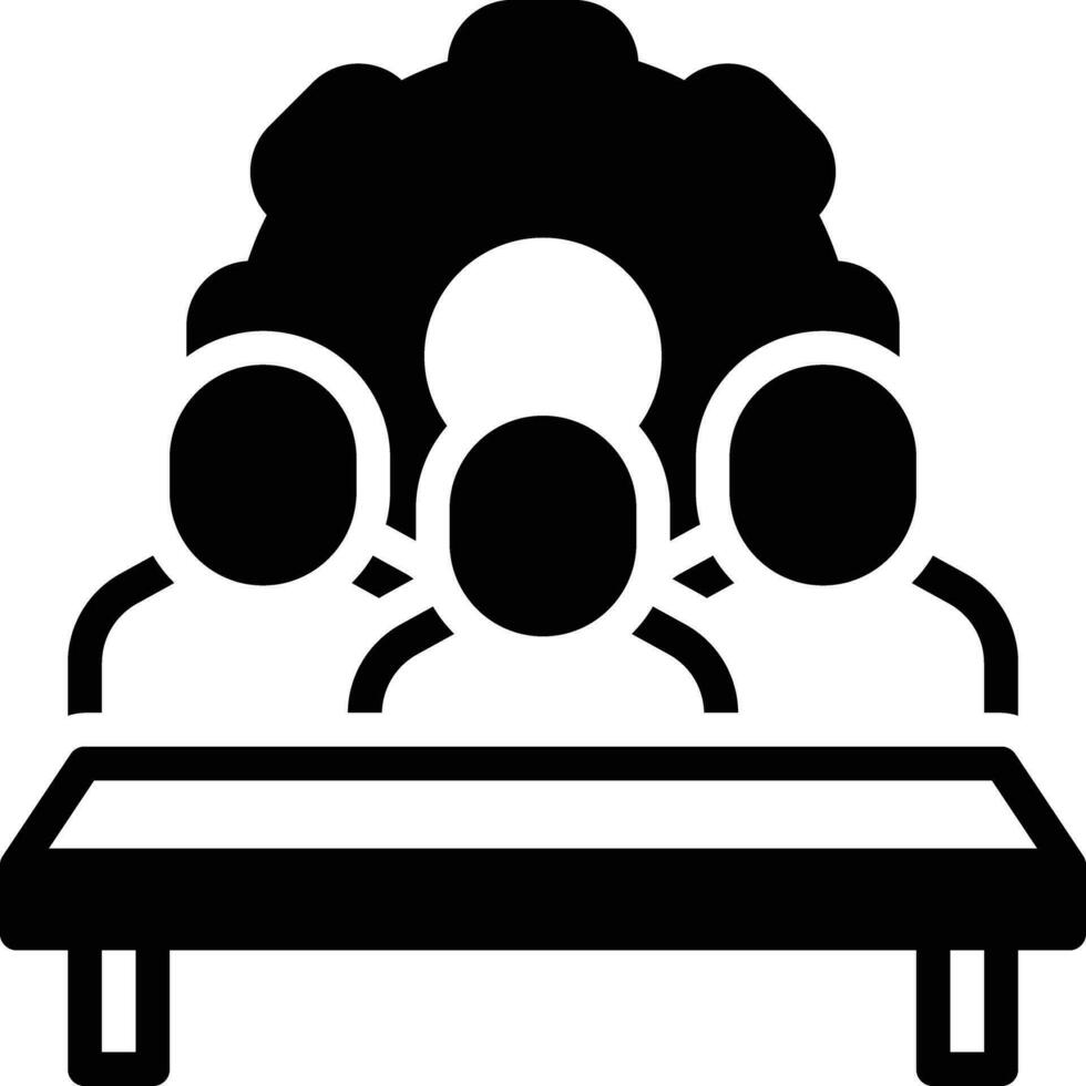 Solid icon for subcommittee vector