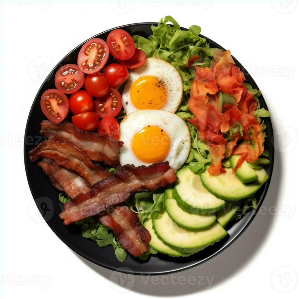 AI generated Compilation of Visually Appealing and Healthy Keto Dishes photo