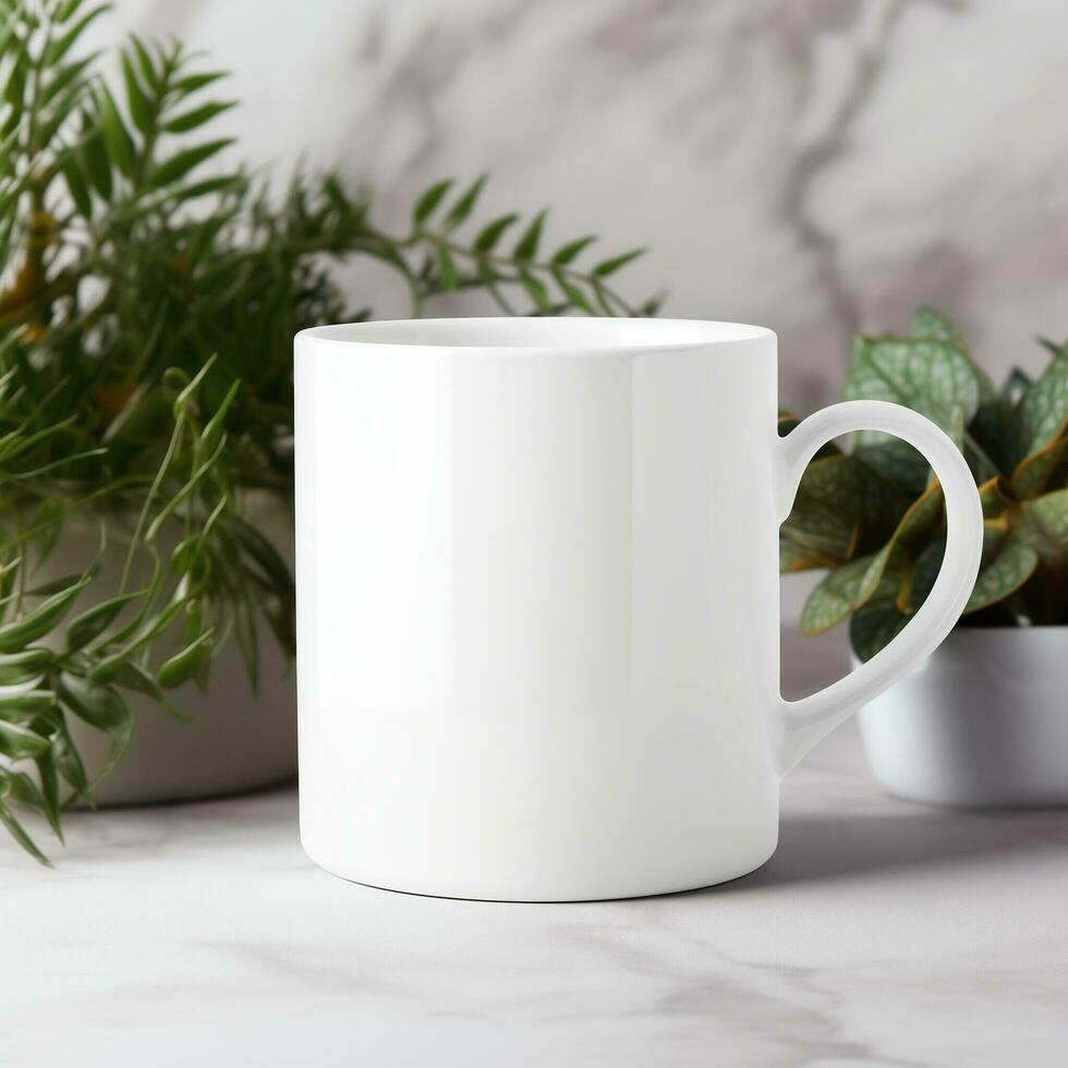 AI generated Collection of Mug Mockups Ready for Displaying POD Poster Illustrations photo