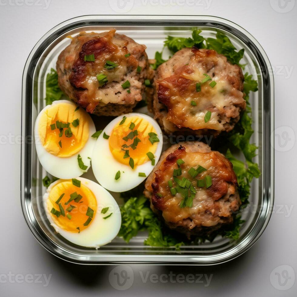 AI generated Compilation of Visually Appealing and Healthy Keto Dishes photo