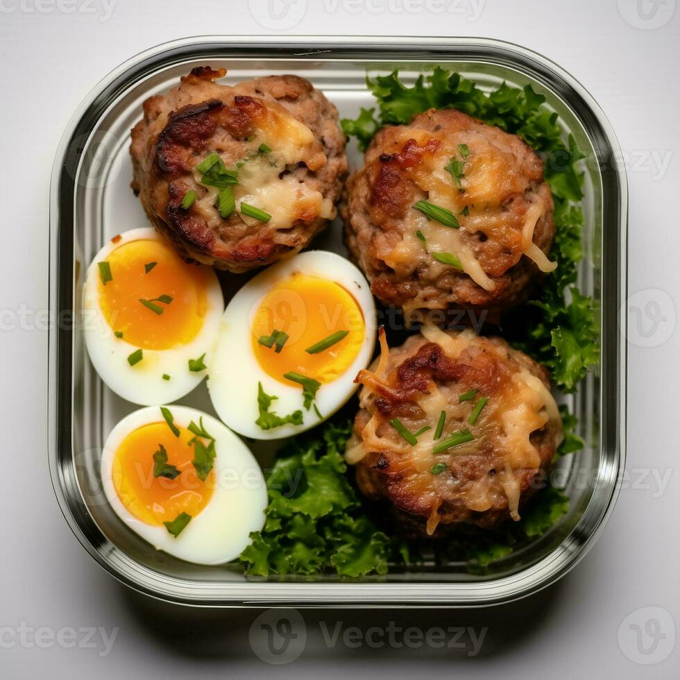 AI generated Compilation of Visually Appealing and Healthy Keto Dishes photo