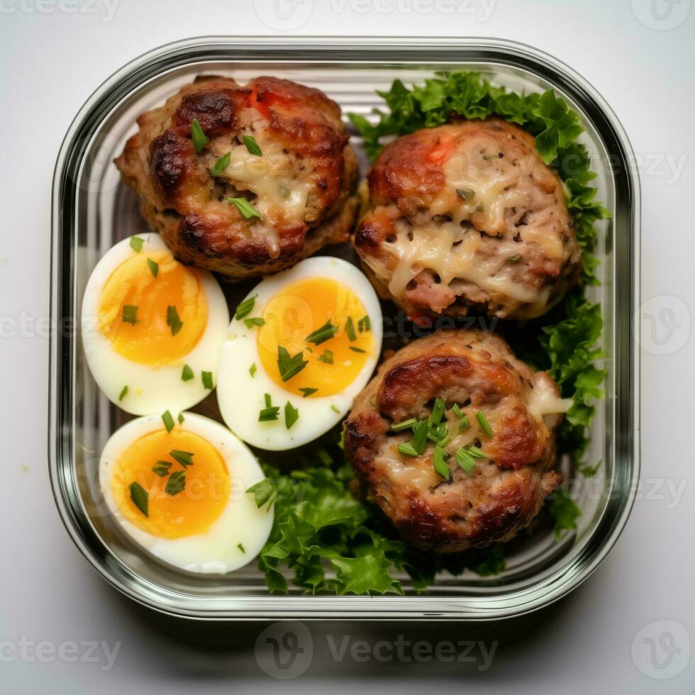 AI generated Compilation of Visually Appealing and Healthy Keto Dishes photo