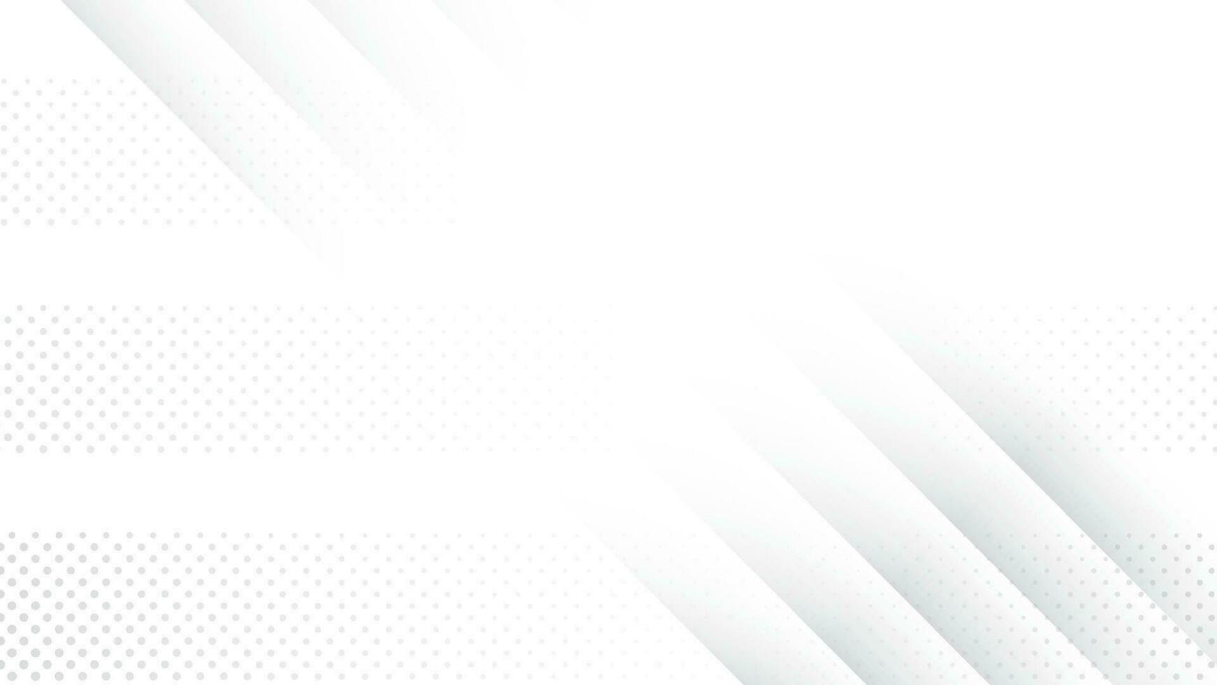 Abstract  white and gray color background, modern stripes line with dot pattern, halftone effect. Vector illustration.