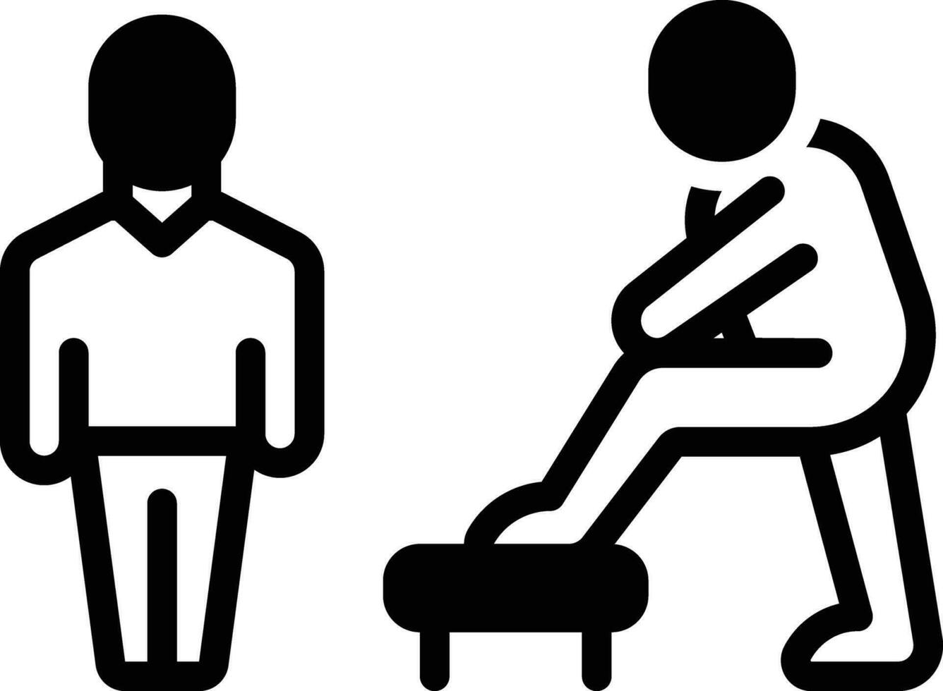 Solid icon for attitude vector