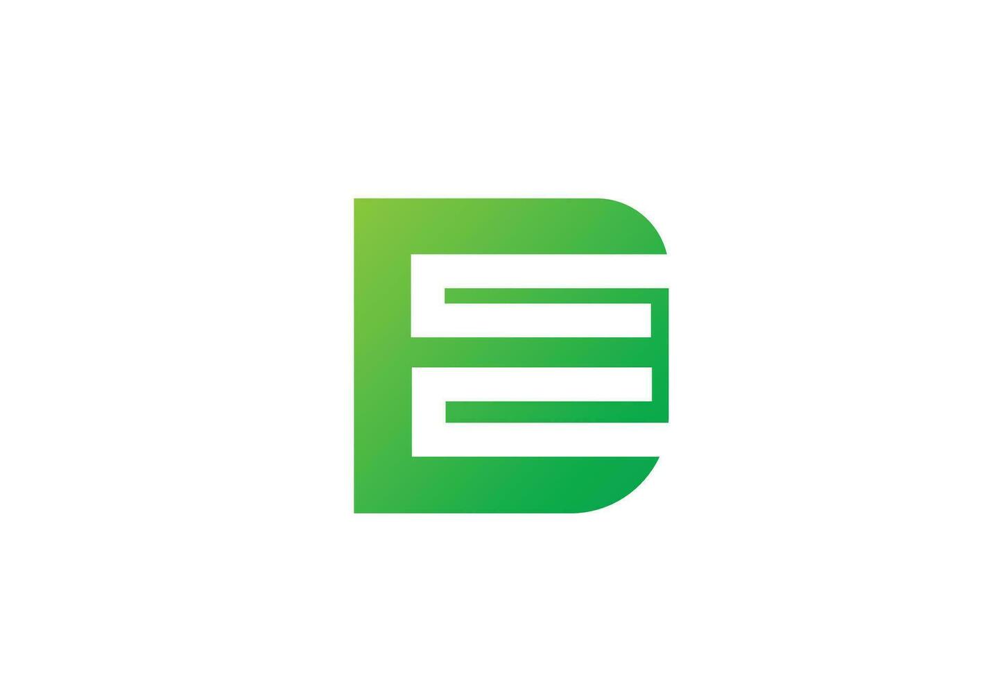 DE letter logo free vector