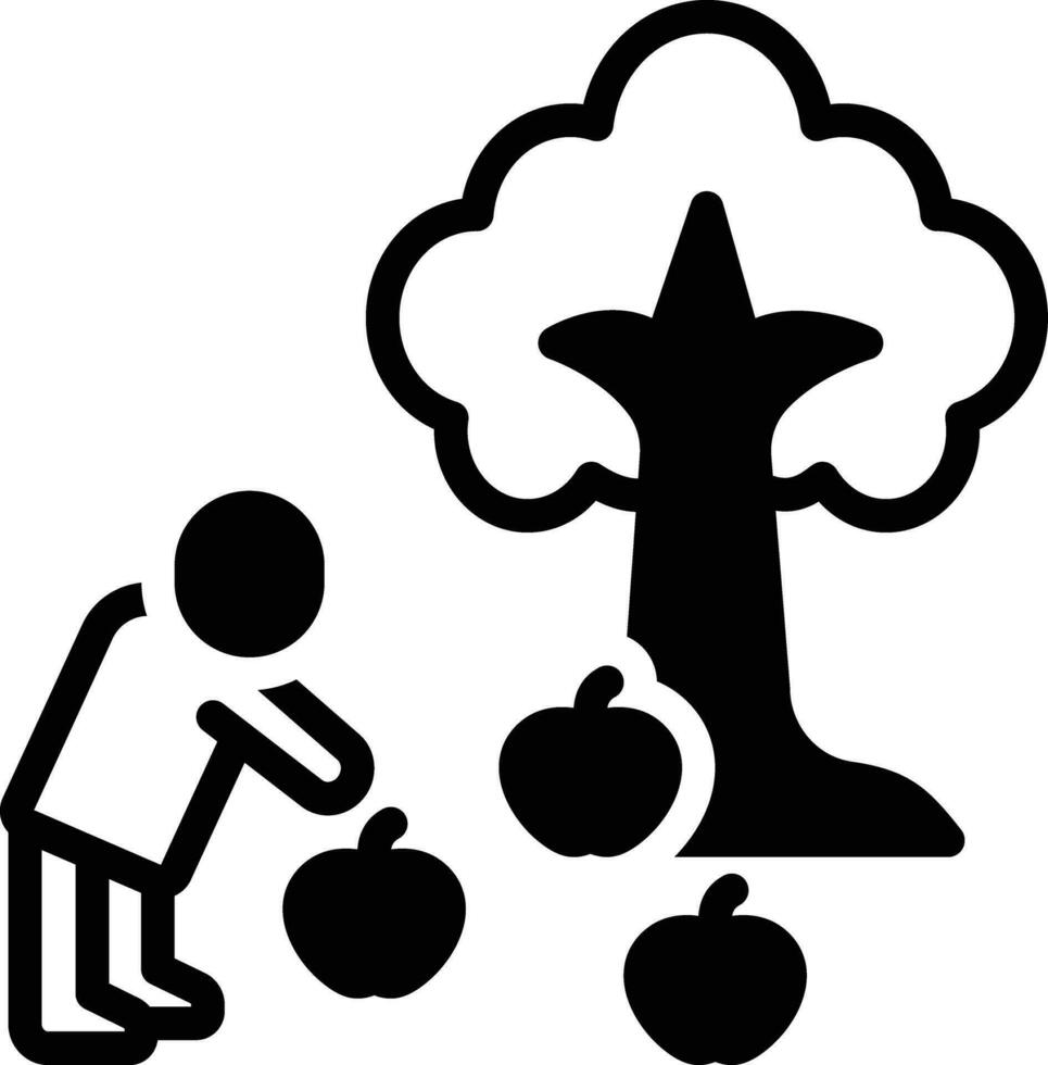 Solid icon for pick vector