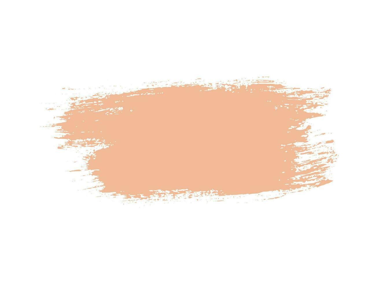 Color of the Year 2024 peach fuzz sample Vector paint brush spot Hand painted trendy color background Ink scribble dab clipart