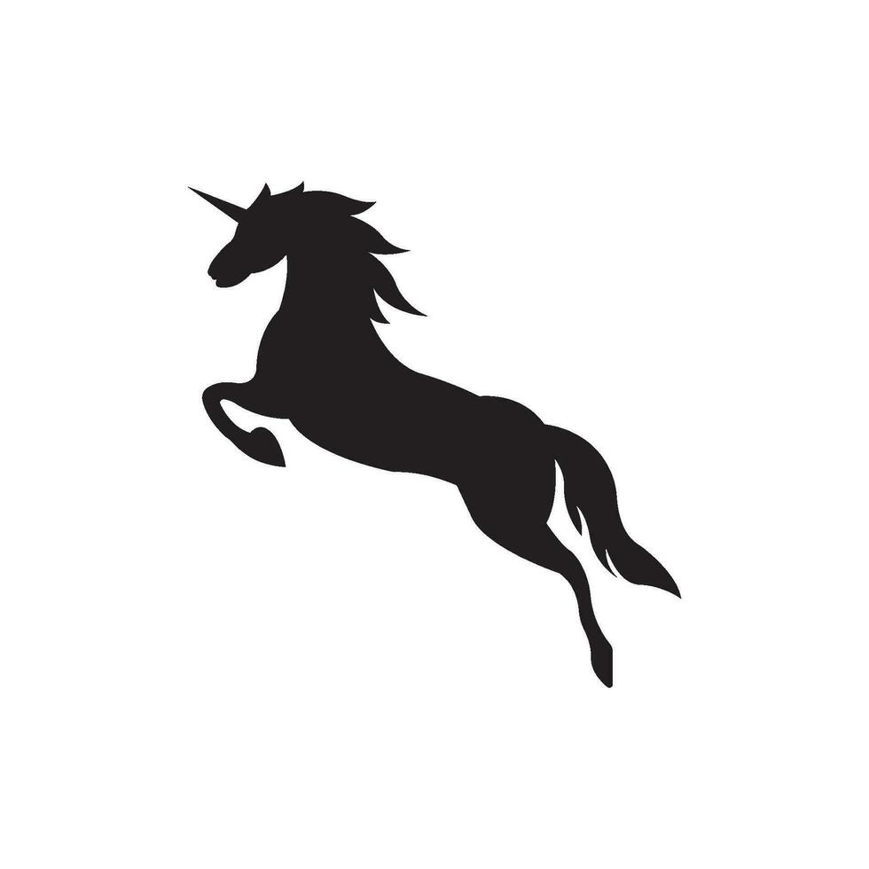 Unicorn logo icon, vector illustration design