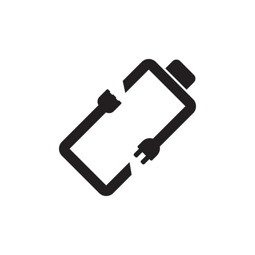 Battery logo icon, vector illustration design