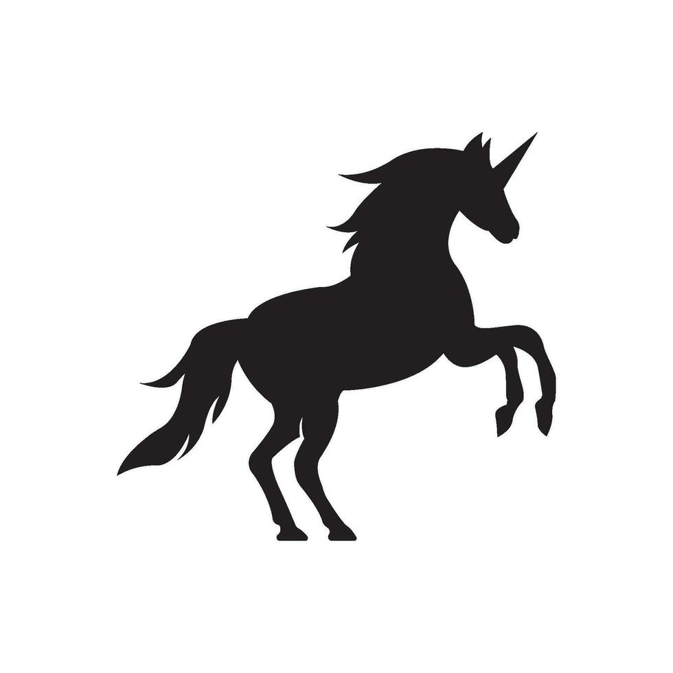 unicornio logo icono, vector ilustración diseño