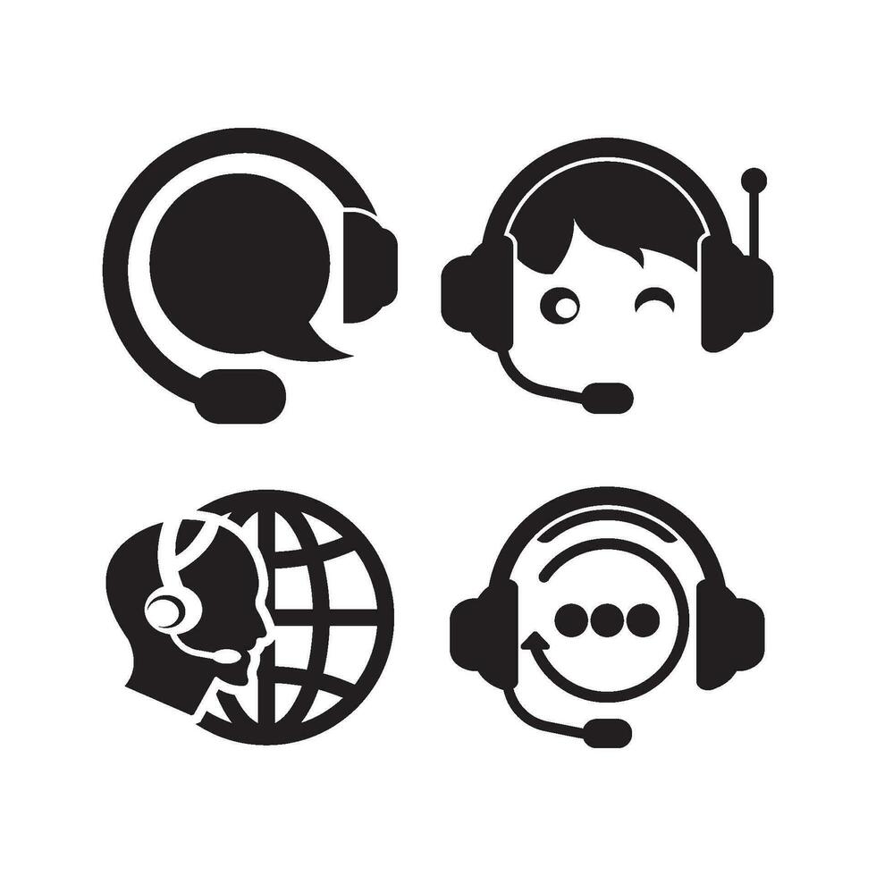 Call center logo icon, vector illustration design