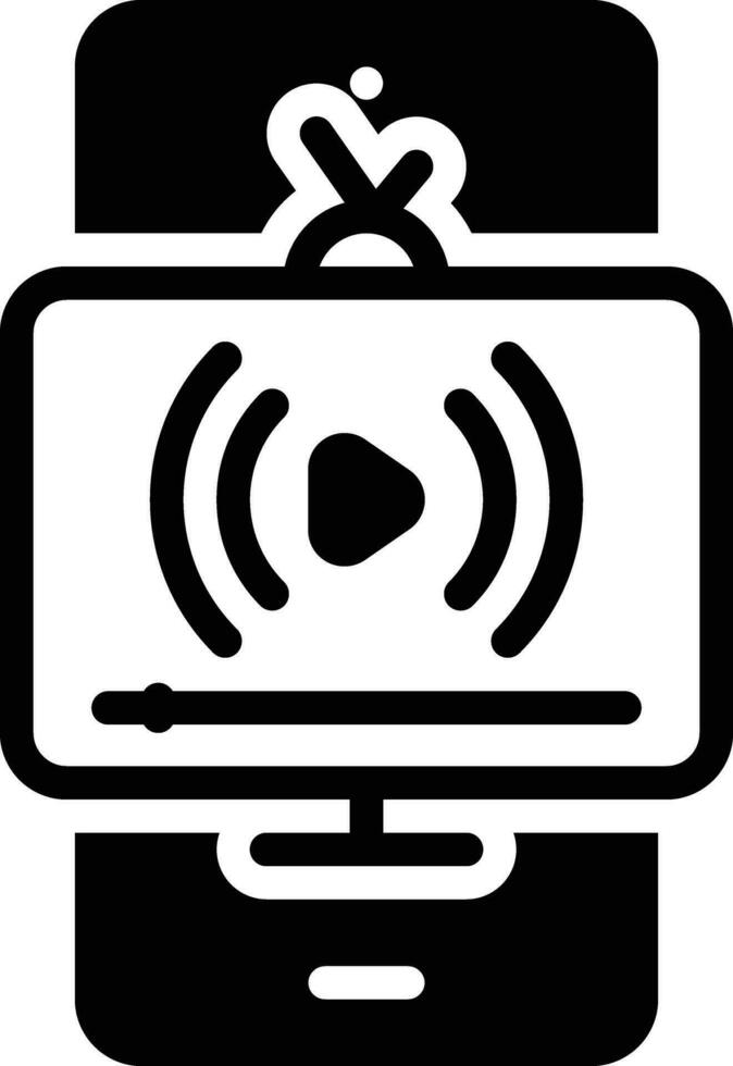 Solid icon for stream vector