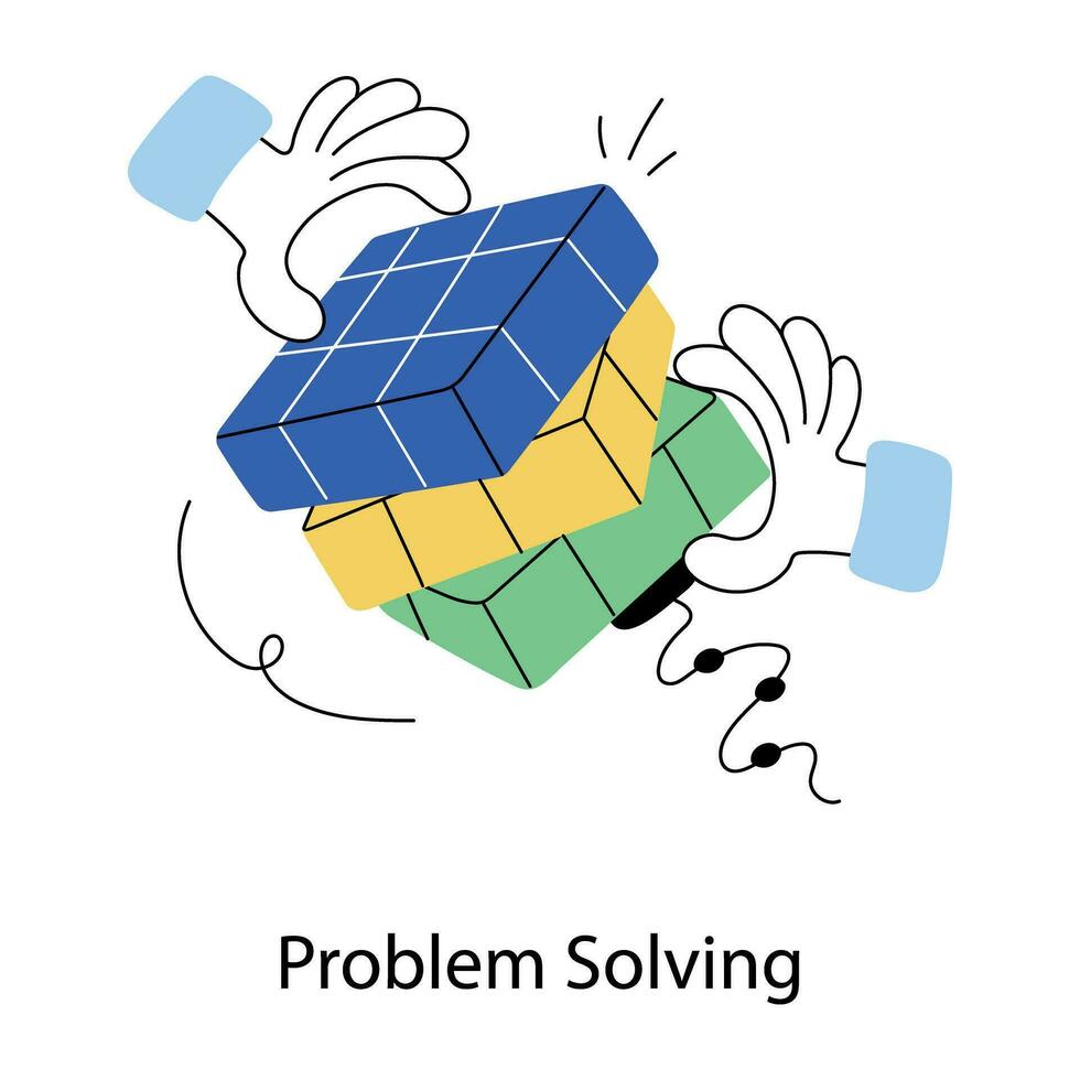 Trendy Problem Solving vector