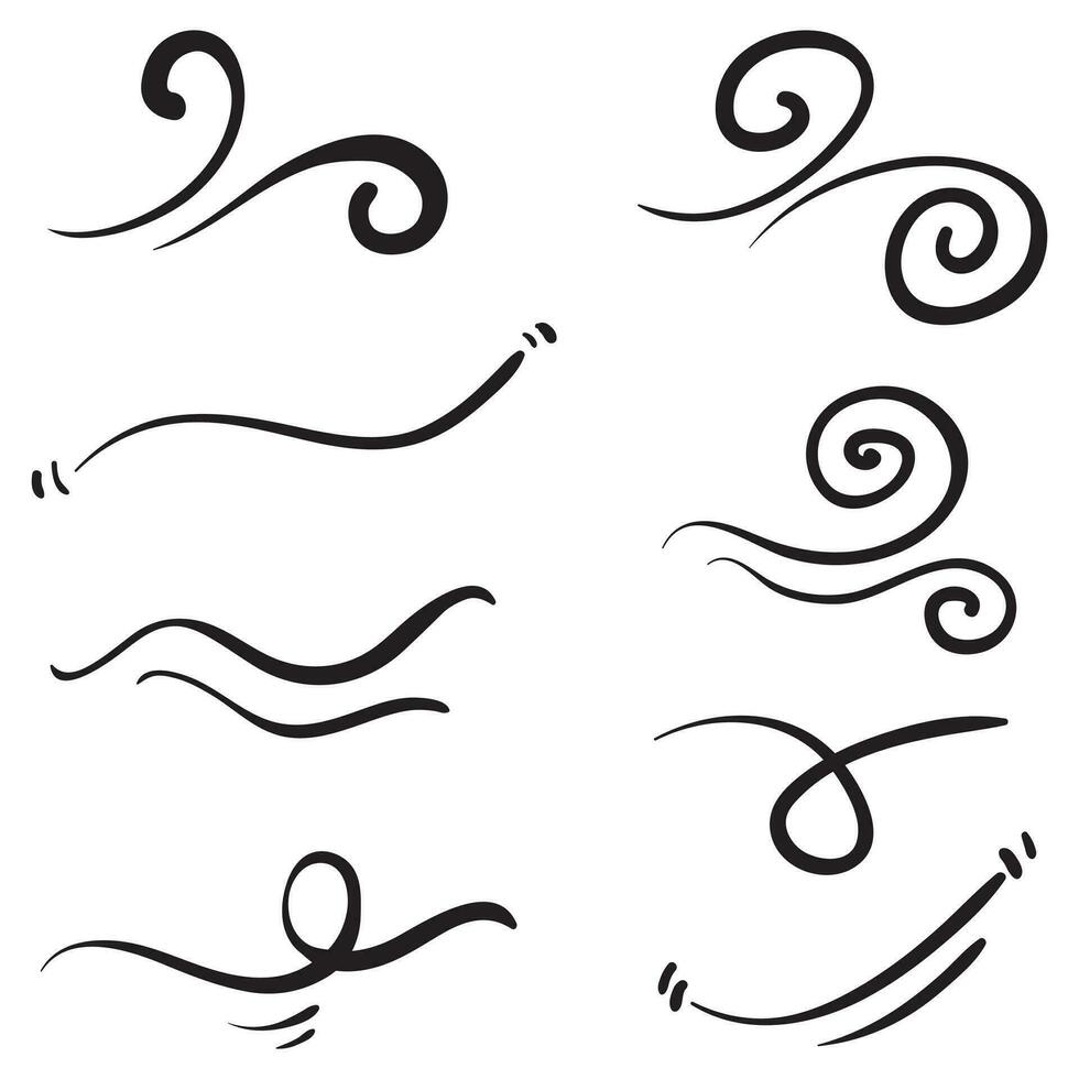 doodle wind illustration vector handrawn style