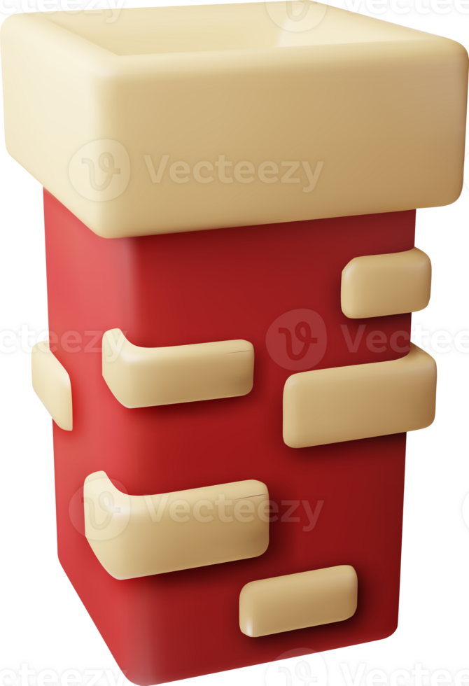3D Brick Chimney Pipe png