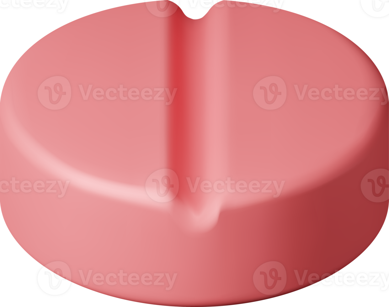 3D Classic Round Tablet Pill png