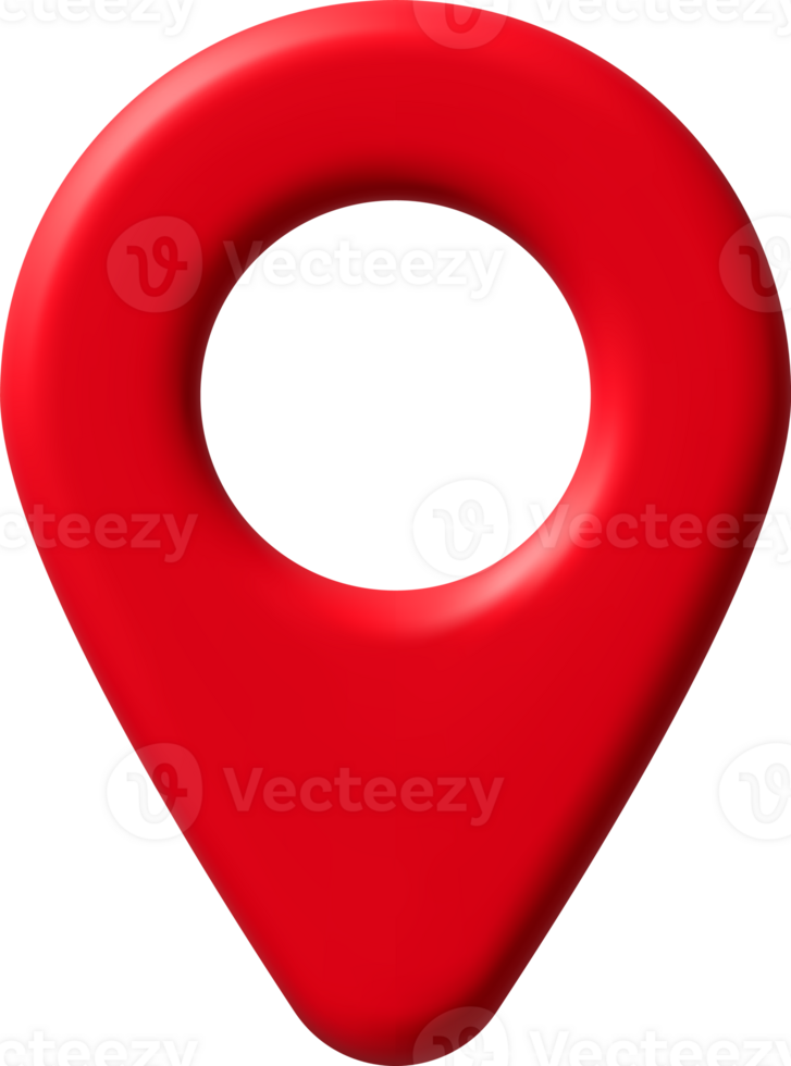 3D Location Map Pin png