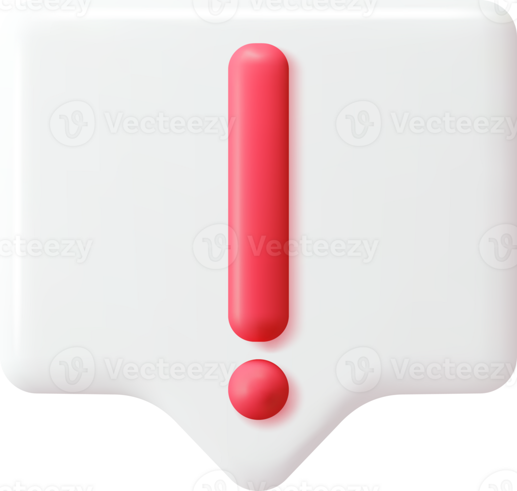 Exclamation Mark in Bubble png