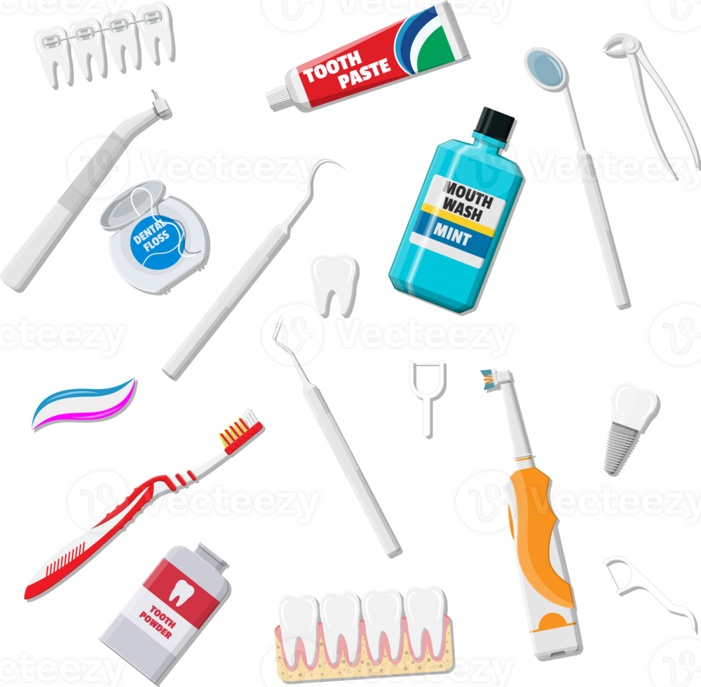 Oral care hygiene products png