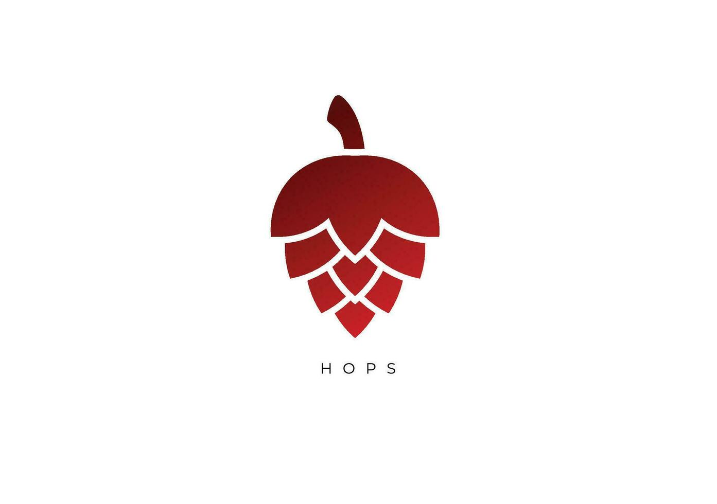 RED HOPS VECTOR