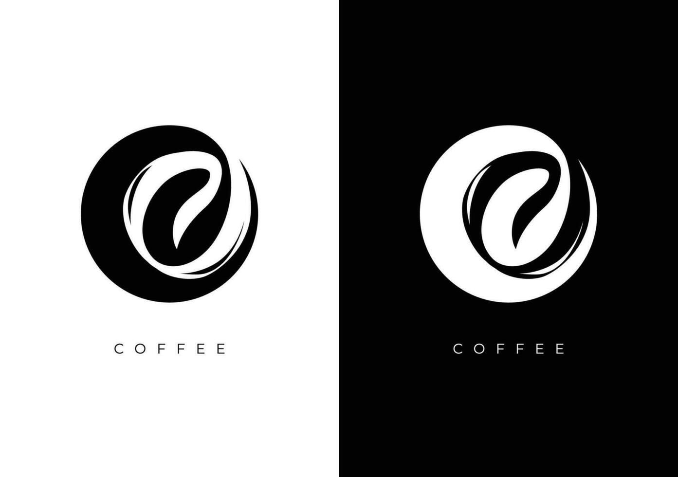 café resumen logo vector