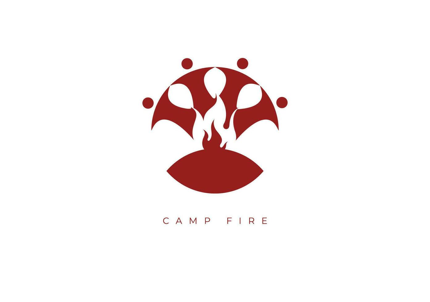 CAMP FIRE LOGO vector