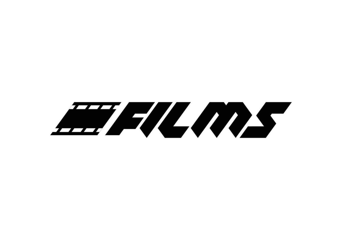 FILMS TYPOGRAPHY LOGO vector