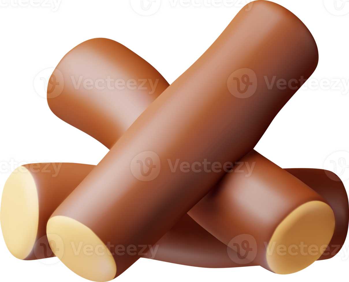 3D Stack of Firewood png