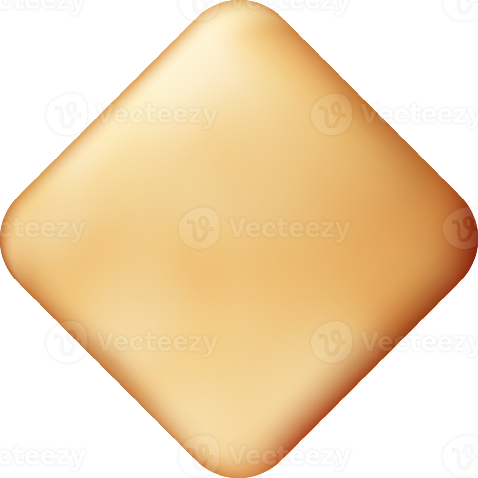 3D Gold Geometric Shape png