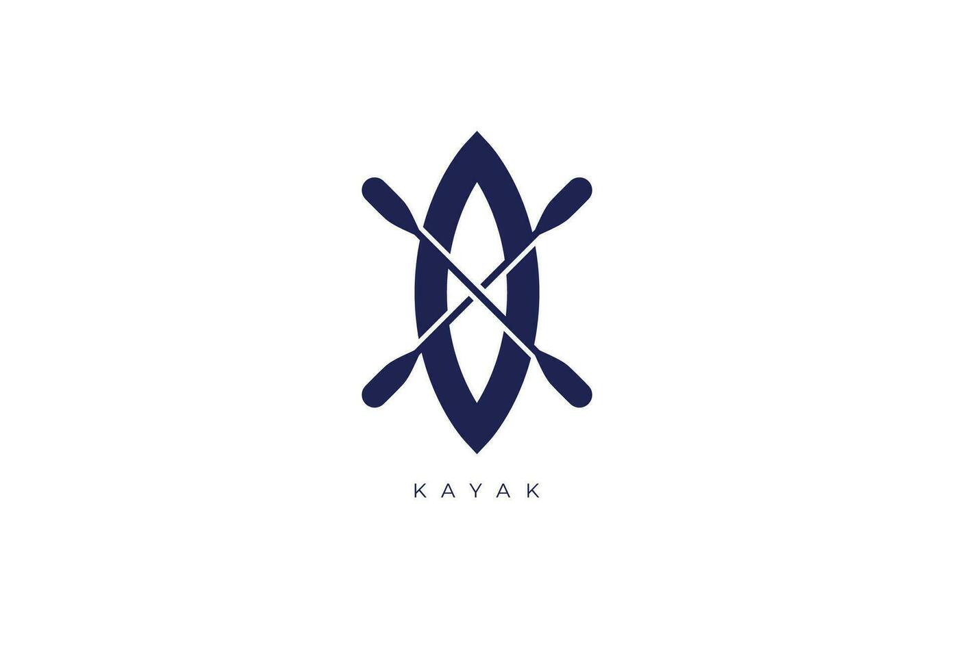 KAYAK MODERN LOGO vector