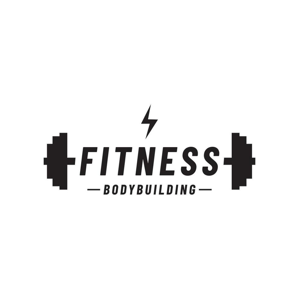 Retro vintage gym sport bodybuilding template Logo design.Logo for ...