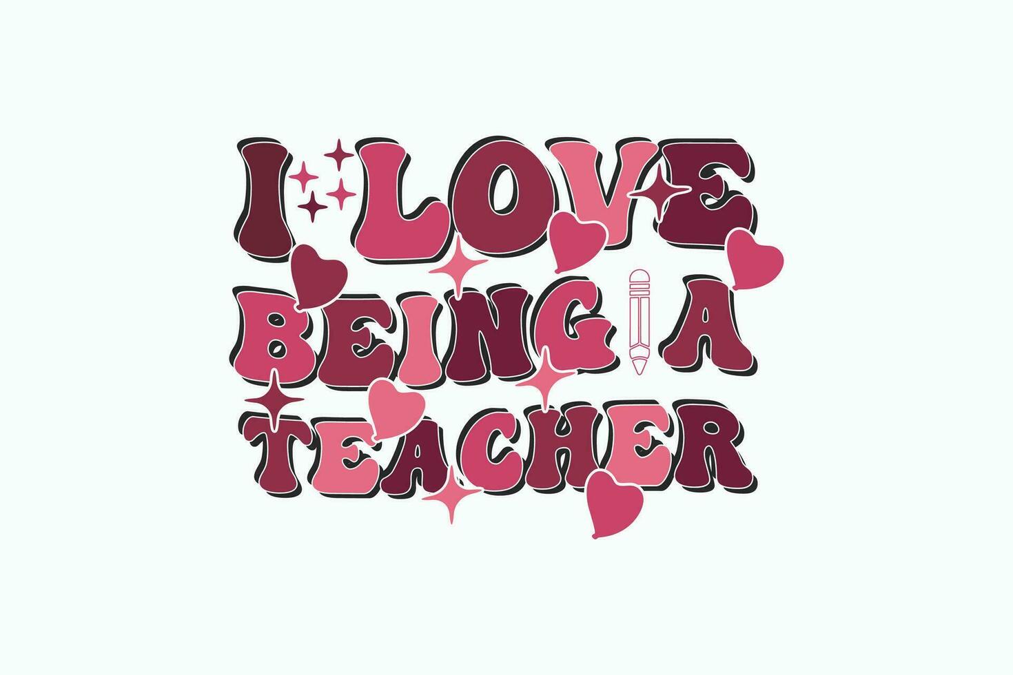 Retro Funny Teacher, Valentine Teacher EPS T-shirt Design. Valentine's day typography t-shirt design Template. valentine's day mug EPS, Retro valentine's day EPS t-shirt vector