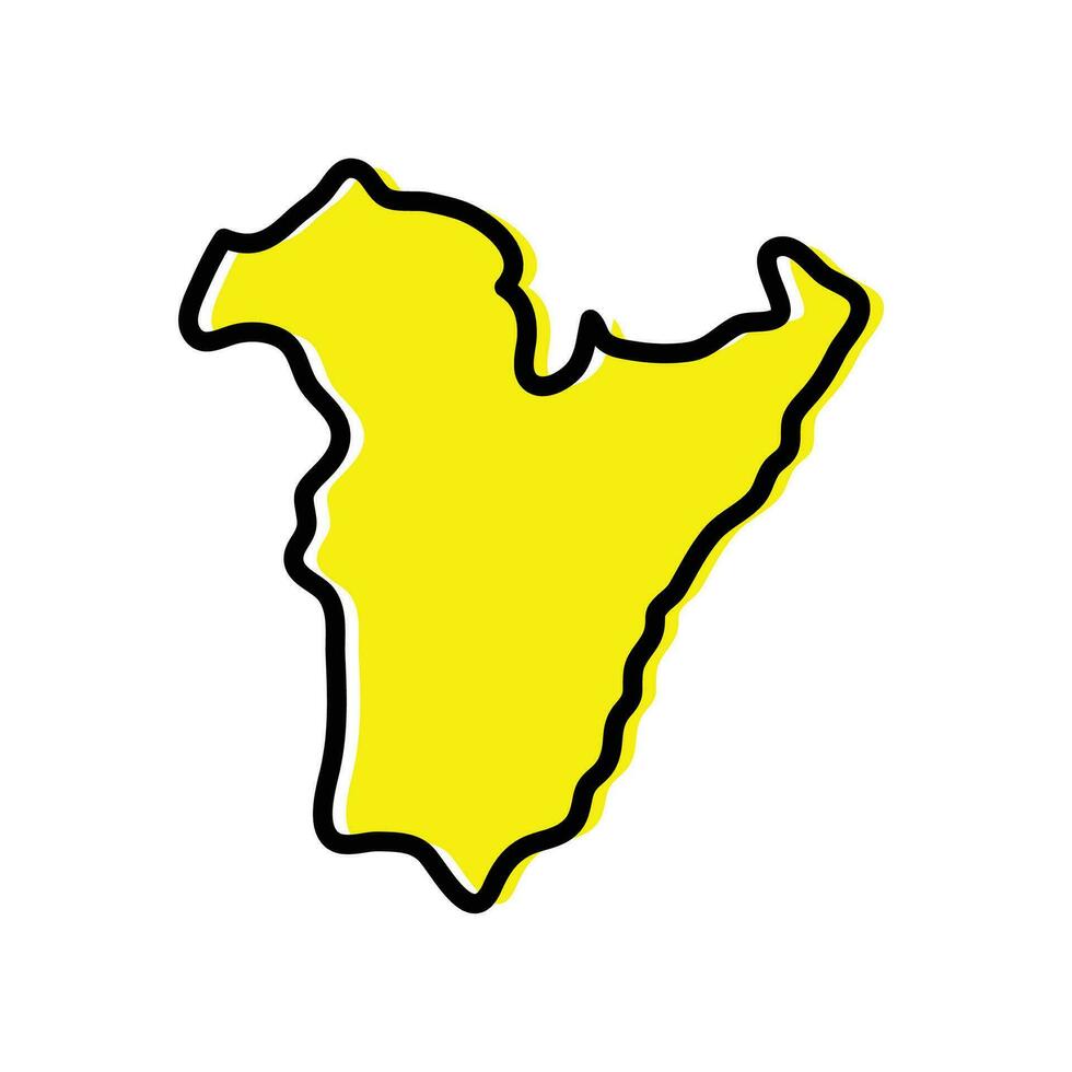 Bie province of Angola vector map design.