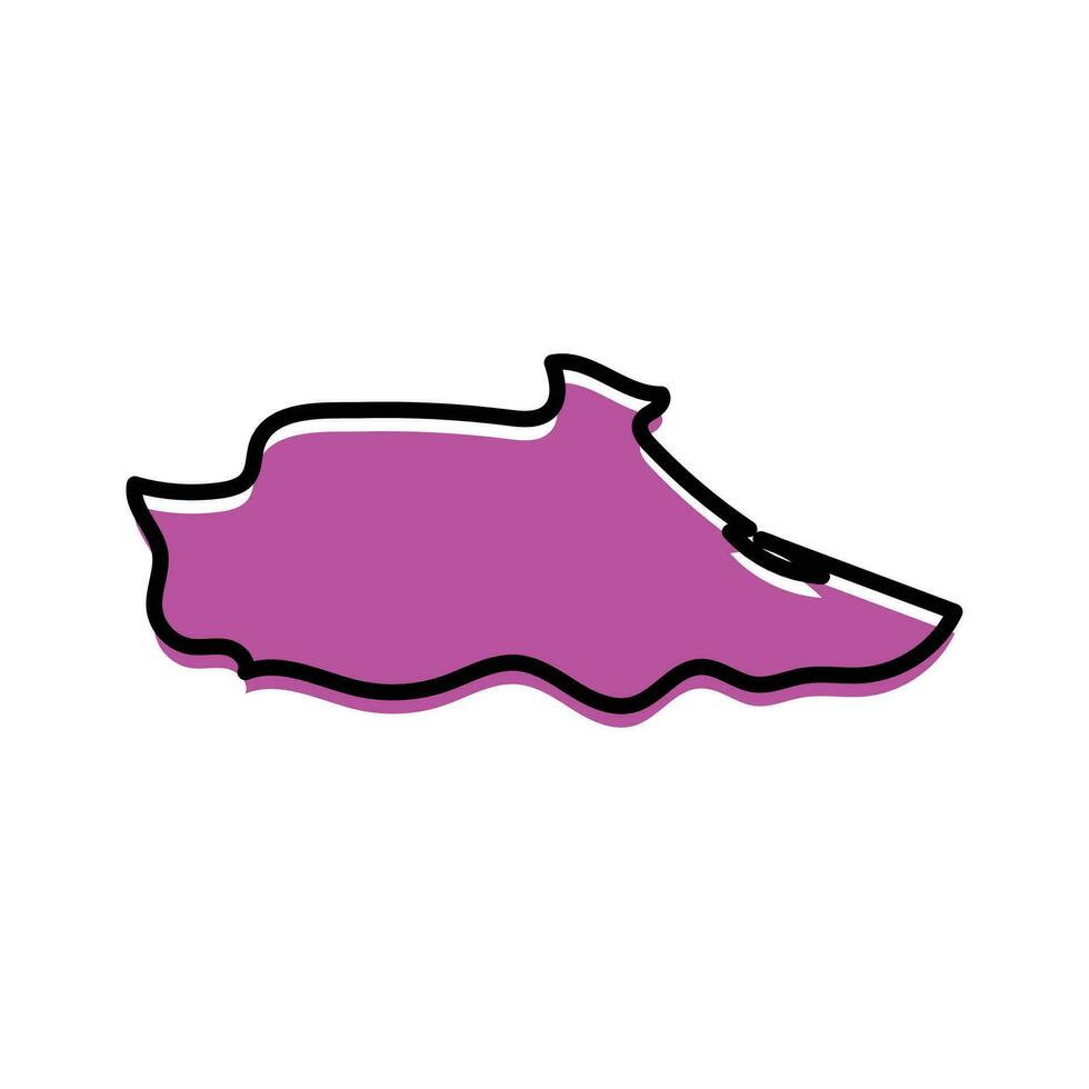 Miranda state of Venezuela vector map design.