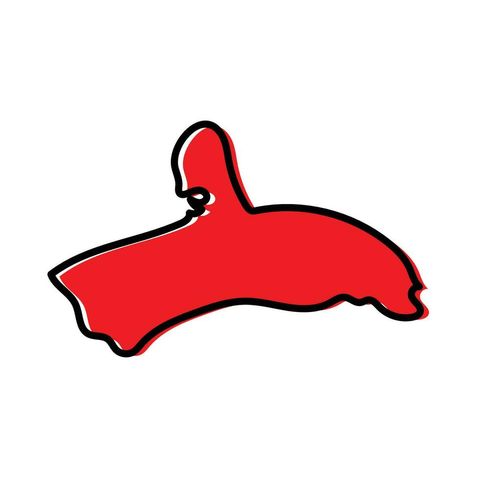 Falcon state of Venezuela vector map design.