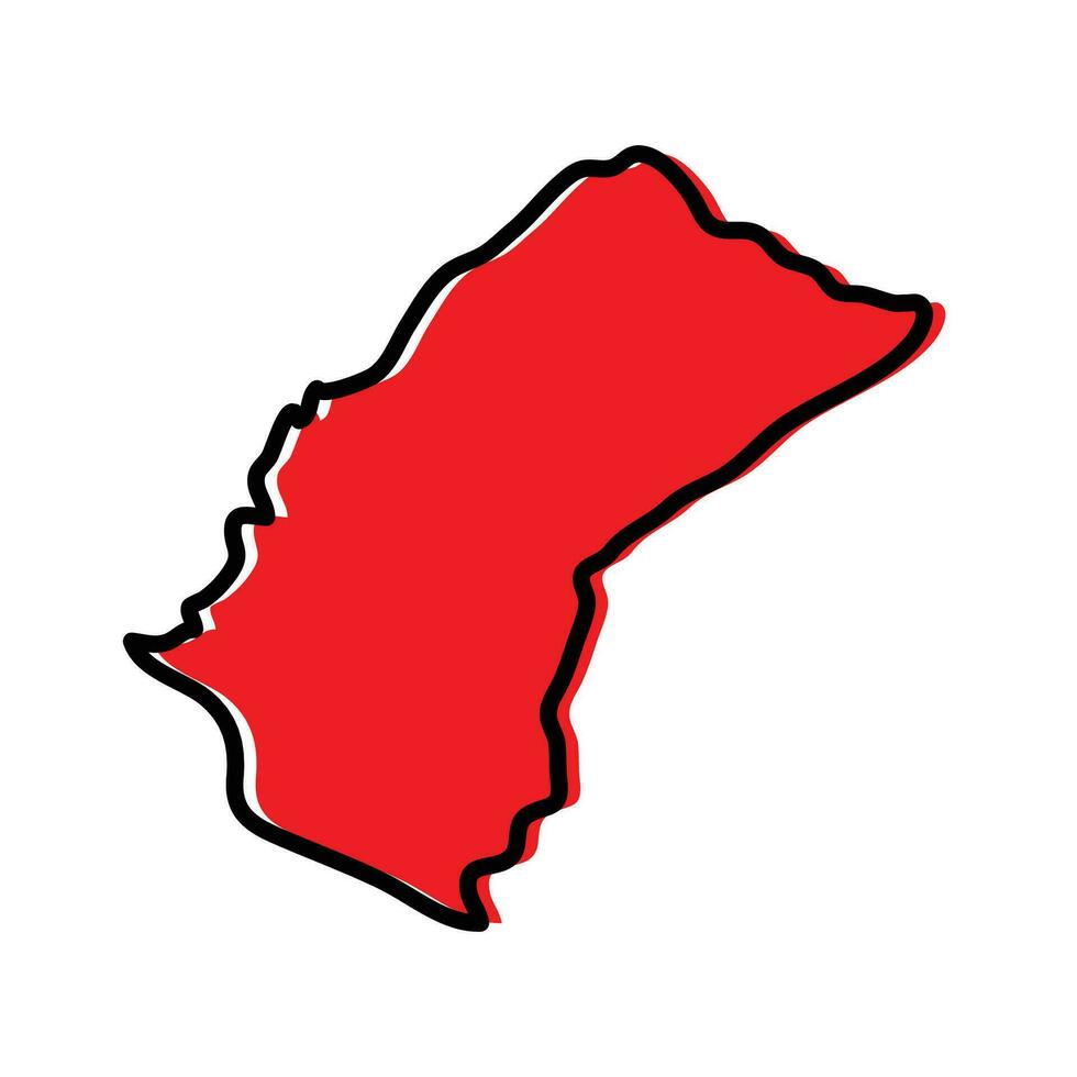 el grandioso capa montar estado de Liberia país mapa ilustración. vector