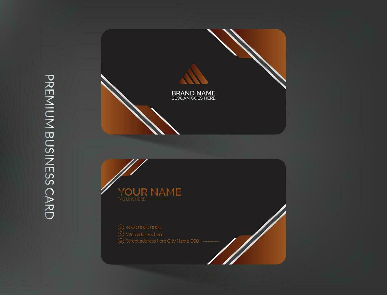 Premium luxury business card design vector
