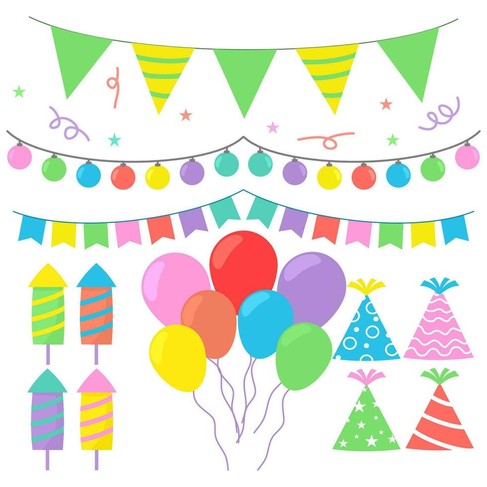 decorations congratulation happy vector