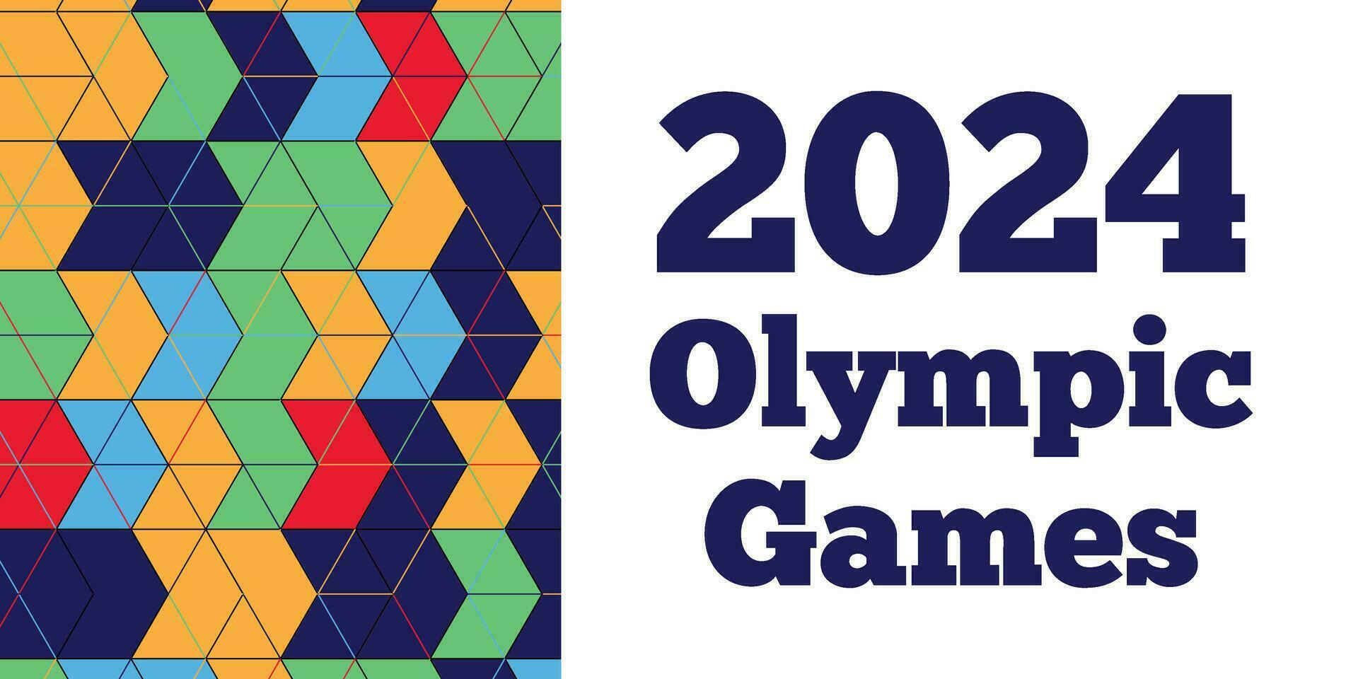 A poster for the Olympic Games. Vector illustration. Paris 2024
