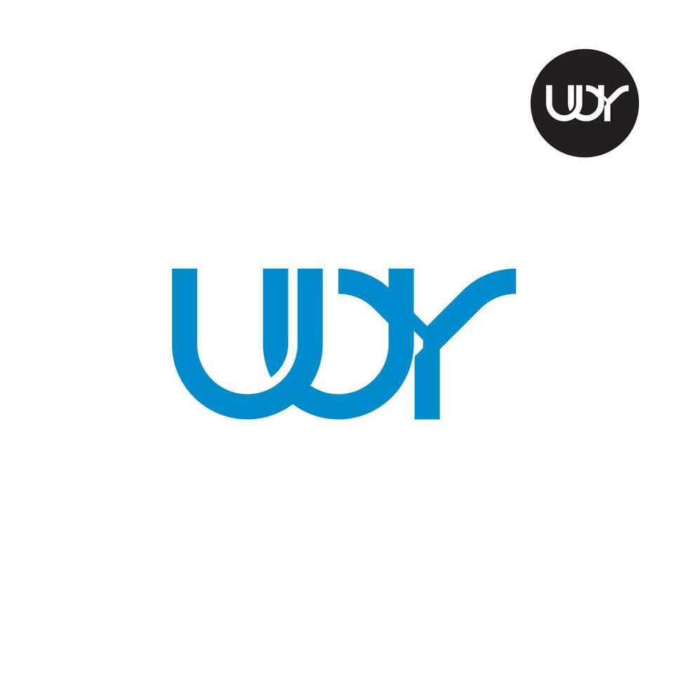 Letter UUY Monogram Logo Design vector