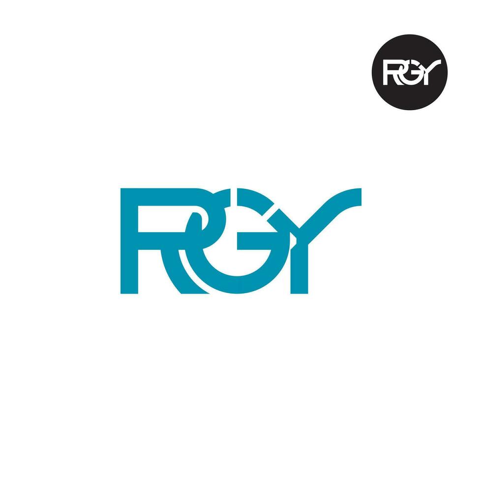 Letter RGY Monogram Logo Design vector