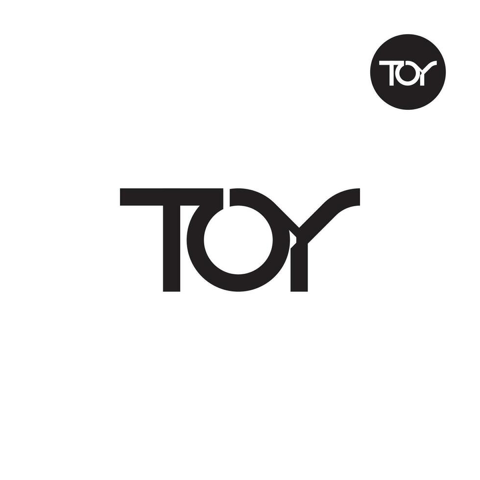 letra juguete monograma logo diseño vector