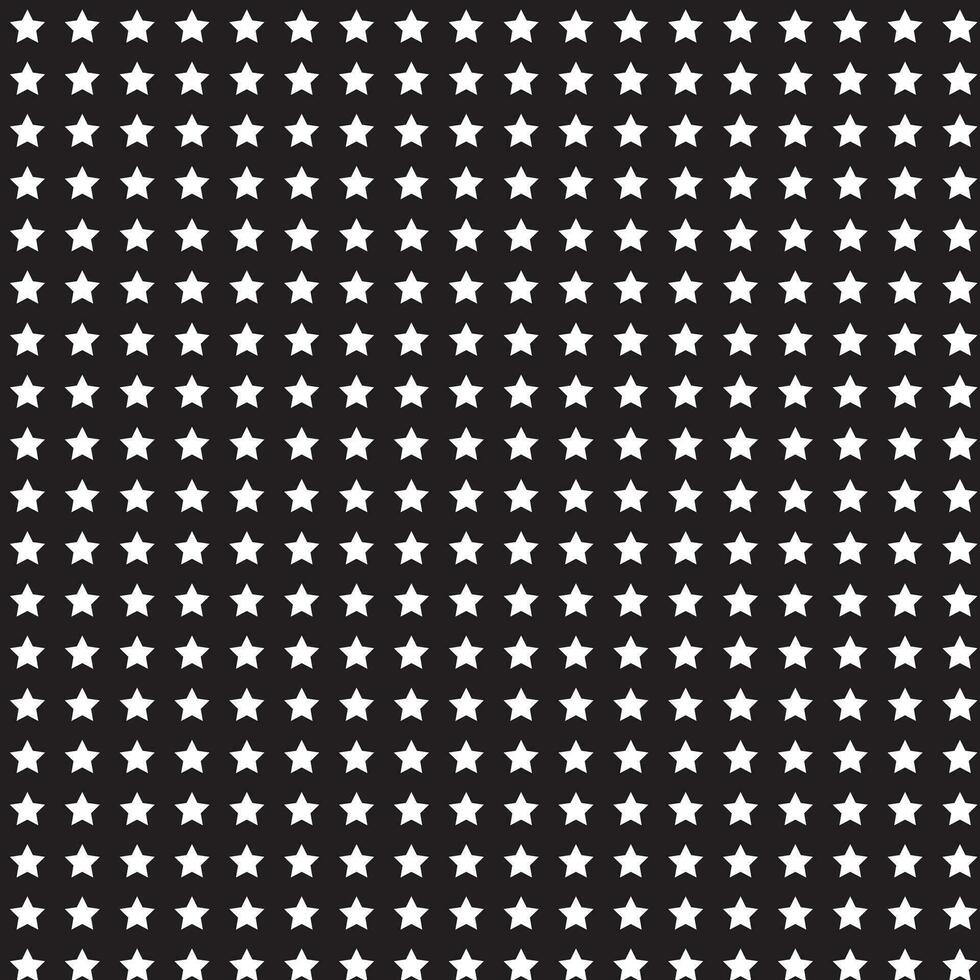 modern simple abstract white color small star pattern on black color background vector